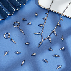 50Pcs 304 Stainless Steel Pendants&nbsp;STAS-BBC0009-09