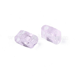 2-Hole Transparent Glass Seed Beads&nbsp;SEED-N004-002-C01