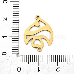 Ion Plating(IP) 201 Stainless Steel Connector Charms&nbsp;STAS-N103-435#-G