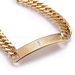 304 Stainless Steel Link Bracelets&nbsp;BJEW-L630-01G