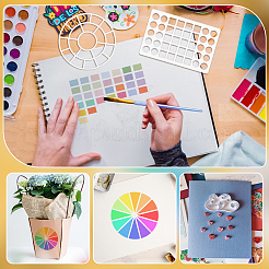 4Pcs 2 Styles Acrylic Watercolor Painting Template&nbsp;DIY-BC0017-15