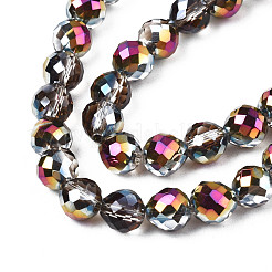 Electroplate Translucent Glass Beads Strands&nbsp;EGLA-N002-26-D02