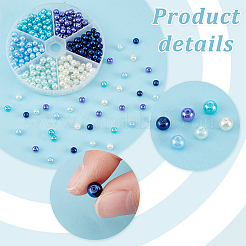 300Pcs 6 Colors Baking Paint Pearlized Glass Pearl Beads&nbsp;HY-PH0001-14
