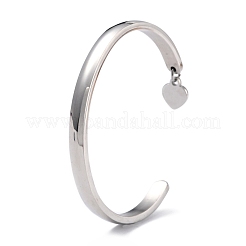 Tarnish Resistant 304 Stainless Steel Cuff Bangles&nbsp;STAS-C023-01