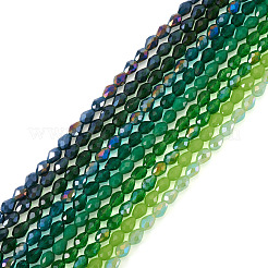 10Strands 10 Colors Transparent Glass Beads Strands&nbsp;EGLA-TA0013-24B