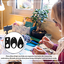 30Pcs 3 Style Acrylic Thread Winding Boards&nbsp;FIND-PH0010-06A