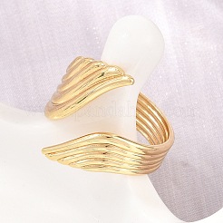 304 Stainless Steel Cuff Open Rings&nbsp;SA-H001-17G