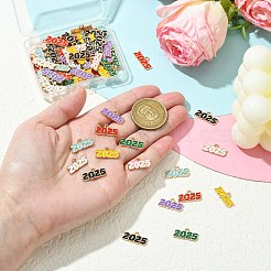 80Pcs 8 Colors Alloy Enamel Pendants&nbsp;ENAM-CJ0006-86