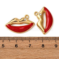 304 Stainless Steel Enamel Pendants&nbsp;X1-STAS-L299-05G