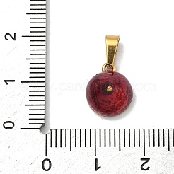 304 Stainless Steel Enamel Fruit Vegetable Charms&nbsp;STAS-F336-02K-G