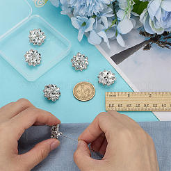 6Pcs Glass Rhinestone Shank Buttons&nbsp;BUTT-FG0001-52P