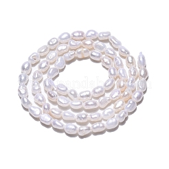 Natural Cultured Freshwater Pearl Beads Strands&nbsp;PEAR-N014-04E