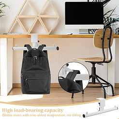 2Pcs 2 Colors Iron Table Desk Hanger Hook&nbsp;AJEW-NB0008-17