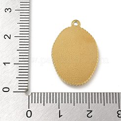 304 Stainless Steel Rhinestone Pendants&nbsp;STAS-I322-37G-01