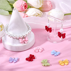 36Pcs 6 Colors Opaque Resin Pendants&nbsp;RESI-SC0006-68