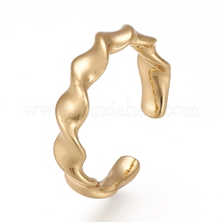 Brass Cuff Rings&nbsp;RJEW-Z003-11G