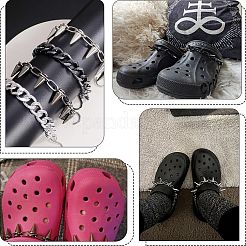 2Pcs Brass & Alloy Shoes Chains&nbsp;HJEW-SP00014