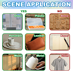 18Pcs Plastic Silhouette Paper&nbsp;DIY-WH0610-021