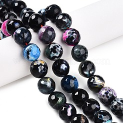 Dyed Natural Agate Beads Strands&nbsp;G-T141-01A-01