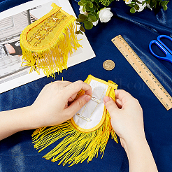 1 Pair Detachable Cloth Tassel Epaulettes&nbsp;AJEW-FH0006-44B
