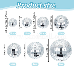 7 Styles Christmas Foam Disco Ball Decoration&nbsp;DIY-OC0013-12