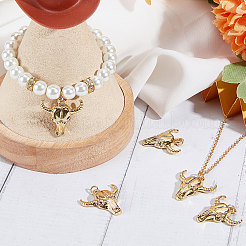 6Pcs Rack Plating Brass Pendants&nbsp;KK-SC0003-27