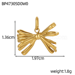 304 Stainless Steel Pendants&nbsp;STAS-OY012-87G