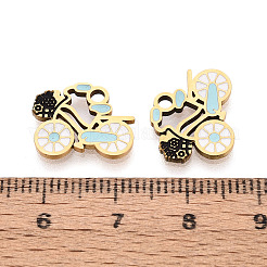 304 Stainless Steel Enamel Pendants&nbsp;STAS-T074-08G