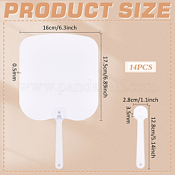 Fan Plastic Heat Transfer Blanks&nbsp;DIY-WH0580-53