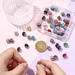 50Pcs Glass European Beads&nbsp;GPDL-YW0001-04