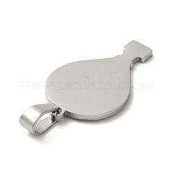 Non-Tarnish 304 Stainless Steel Pendants&nbsp;STAS-C079-09P