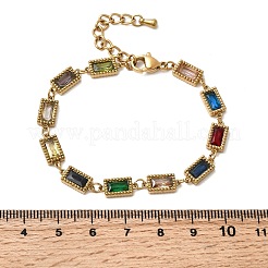 304 Stainless Steel Link Chain Bracelets for Women&nbsp;BJEW-A093-01C-G