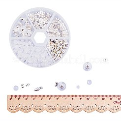 5 Style Brass and Plastic Ear Nuts&nbsp;KK-PH0016-01S