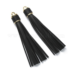 PU Leather Tassel Big Pendants&nbsp;FIND-WH0111-235
