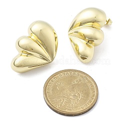 Brass Stud Earrings for Women&nbsp;EJEW-U035-04G