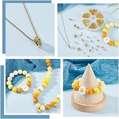 150Pcs 4 Styles Brass Rhinestone Spacer Beads&nbsp;RB-PH0001-66G