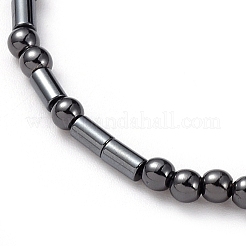 Adjustable Non-magnetic Synthetic Hematite Necklaces&nbsp;NJEW-JN02704-03