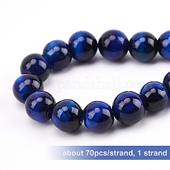 1 Strand Natural Tiger Eye Beads Strands&nbsp;G-OC0002-19