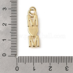 Mother's Day Brass Pendants&nbsp;KK-Z155-05G-02