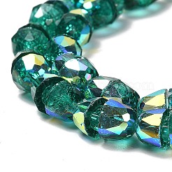 Electroplate Glass Beads Strands&nbsp;EGLA-D030-04C