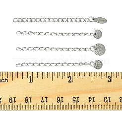 12Pcs 4 Styles 304 Stainless Steel Chain Extender&nbsp;FIND-FS0002-96B