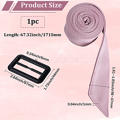 Tie a Knot Polyester Waist Belt with Plastic Buckle&nbsp;AJEW-WH20002-10F
