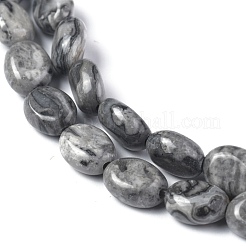 Natural Map Stone/Picasso Stone/Picasso Jasper Bead Strands&nbsp;G-Z006-A27