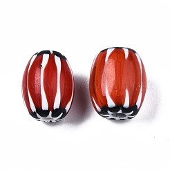 Handmade Millefiori Lampwork Beads&nbsp;LAMP-S197-027
