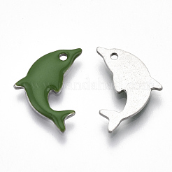 201 Stainless Steel Enamel Pendants&nbsp;X-STAS-N088-16