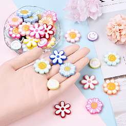40Pcs 4 Styles Opaque Acrylic Beads&nbsp;ACRC-YW0001-02