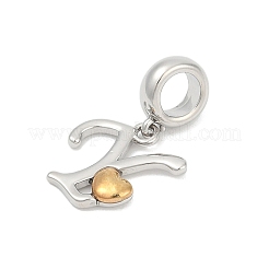 Brass European Dangle Charms&nbsp;KK-Z097-01Y-GP