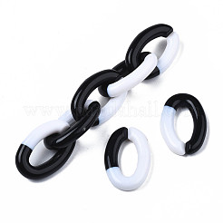 Two Tone Opaque Acrylic Linking Rings&nbsp;OACR-S038-035