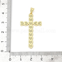 Brass Micro Pave Cubic Zirconia Pendants&nbsp;KK-D317-106G