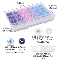 DIY Round Beads Bracelets Making Kits&nbsp;DIY-FS0008-87